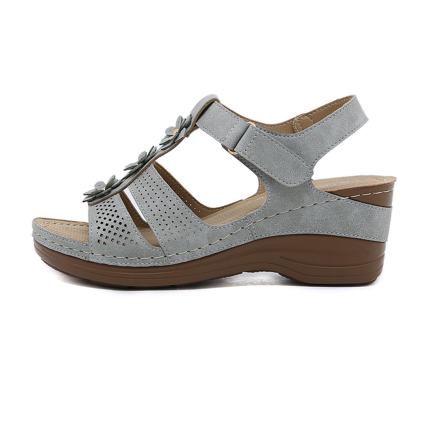 Летние сандалии на нескользящей подошве в стиле ретро — фото 3