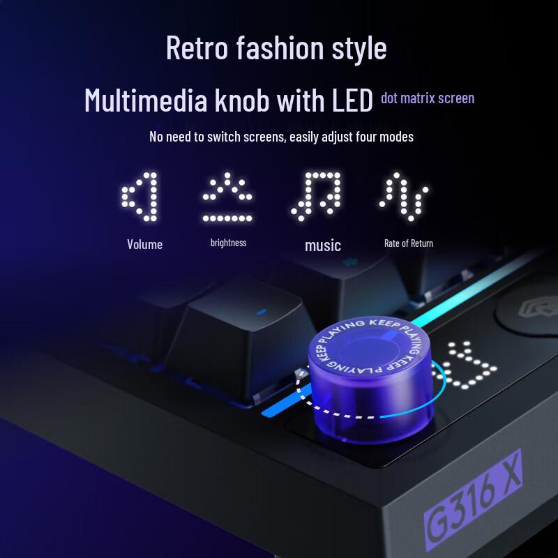 Logitech G316X Wired 98-Key Customizable RGB Mechanical Gaming Keyboard