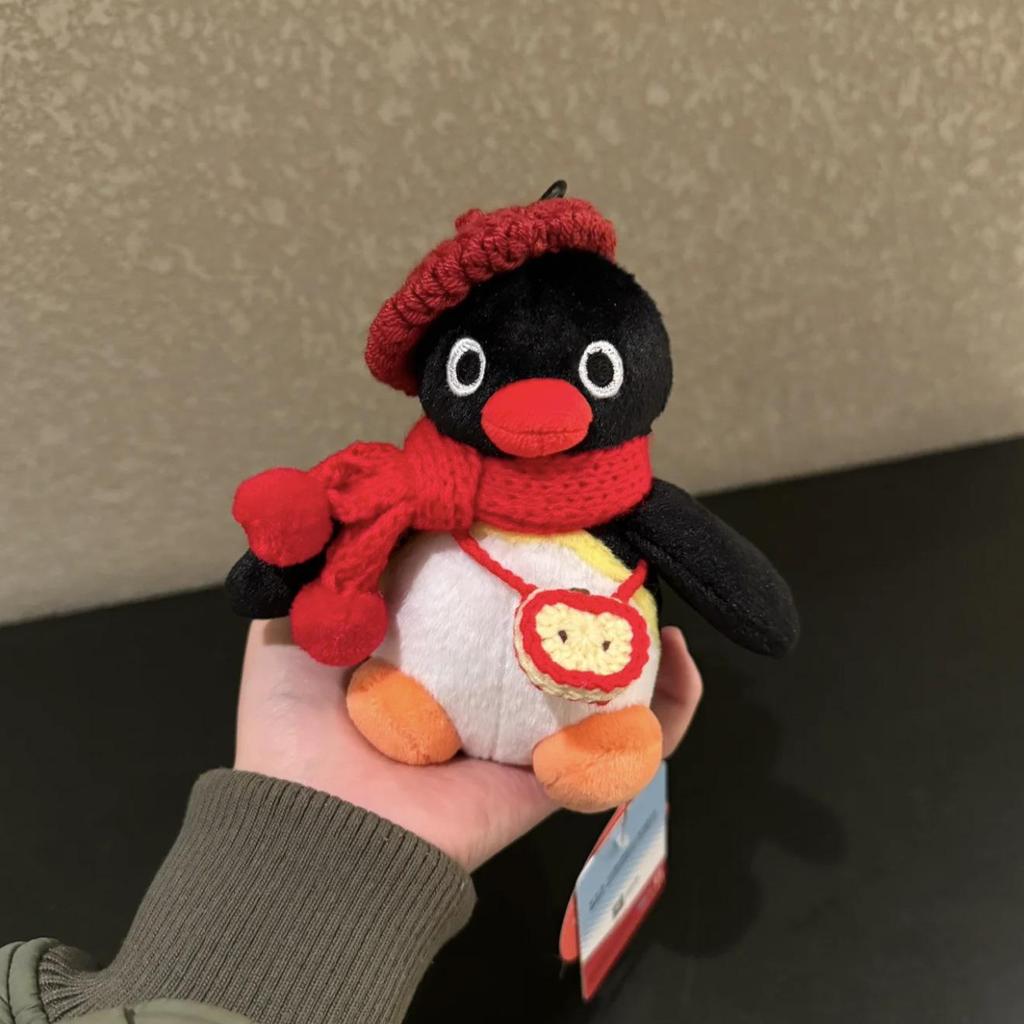 Genuine Penguin Family Bag Charm - Autumn/Winter Series Plush Toy Keychain