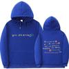 Women's Plus Velvet Hoodie with Letter Print & Kangaroo Pocket - Korean Style Loose Fit