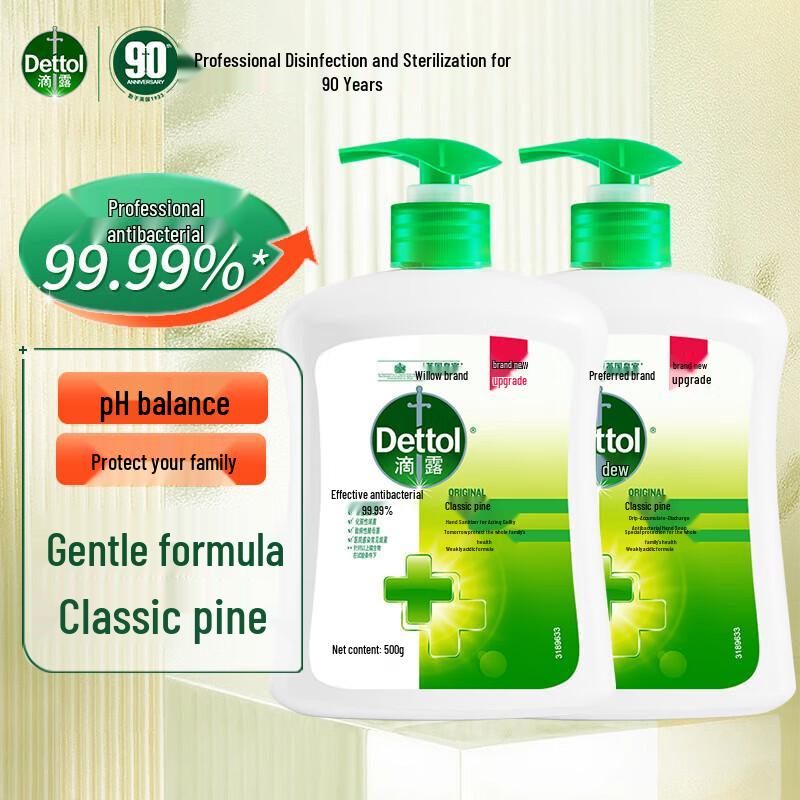 Dettol Classic Pine Antibacterial Hand Wash Family Pack
