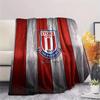 Stoke City Football Club Flanelldecke mit Aufdruck, Hohe Qualität, Bequem für alle Jahreszeiten, Heimdekoration, Wärme und Komfort