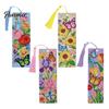 Adult Craft Projects 4PCS Christmas Theme Diamond Painting Bookmarks, Creative DIY Art Kits, Reading Accessories Stress Relief Portable Book
