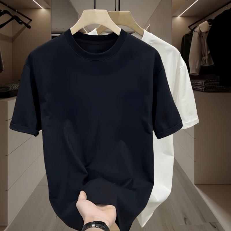 Men's Trendy Summer Short Sleeve Loose Fit Round Neck T-shirt