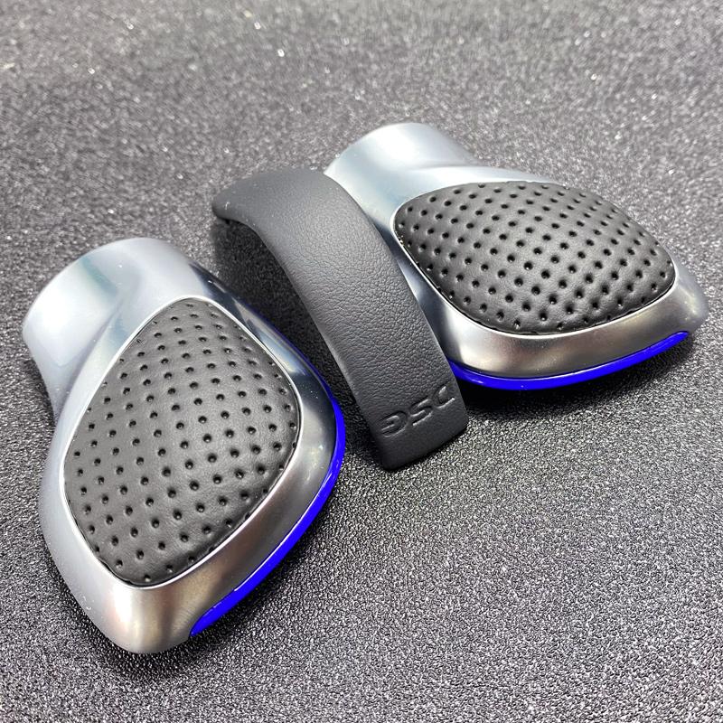 Кожаная замша с отверстием, ручка переключения передач DSG, боковая крышка, эмблема DSG для VW Golf 6 Golf 7 R GTI Passat B7 B8 CC R20 Jetta MK6 GLI Leather DSG