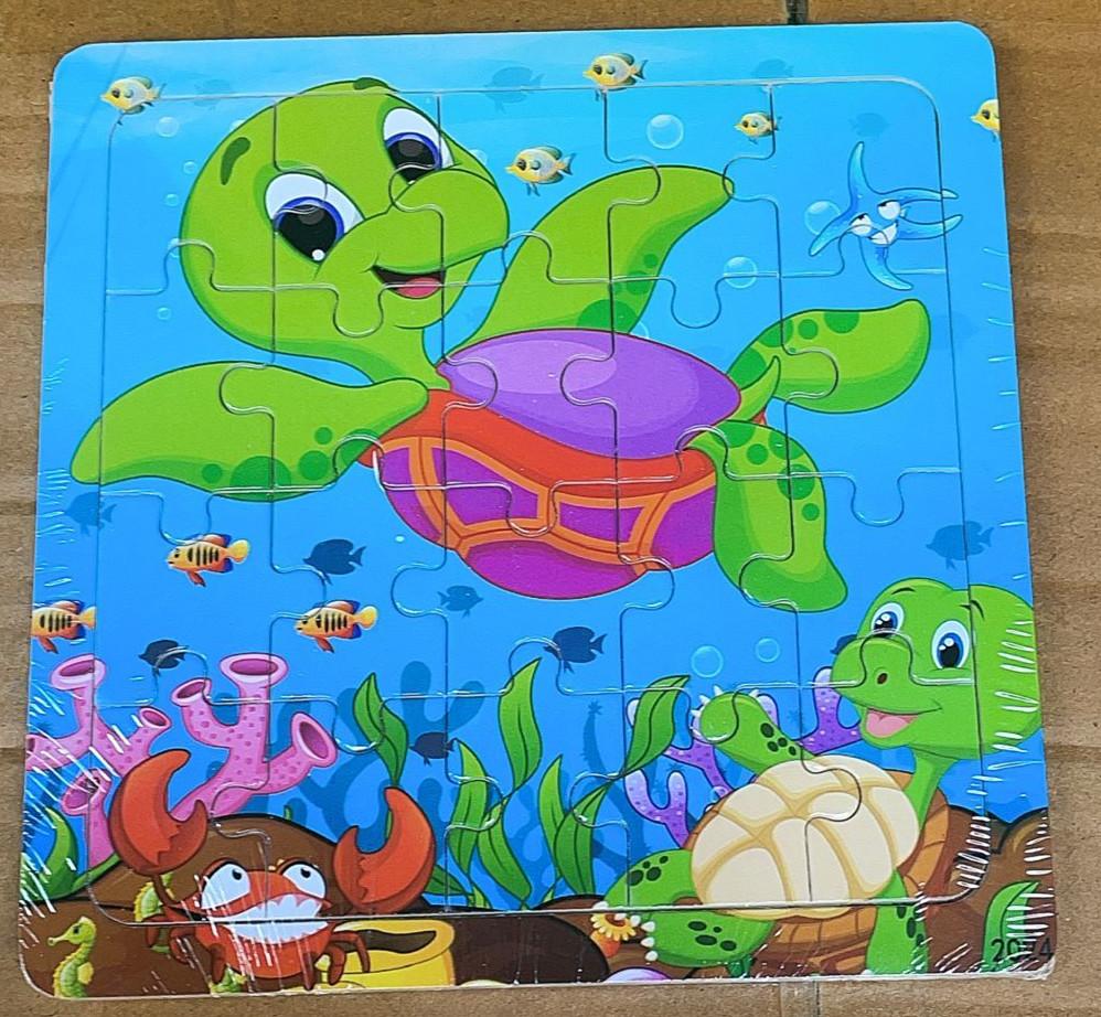 20pcs Wooden Animal PuzzleEducational Learning Toys Kids Cartoon Animals Vehicle Wood Jigsaw Puzzle for Children