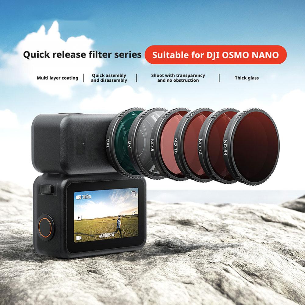 For aMagisn Screw-On Lens Filter For for dji Osmo Nano - UV ND CPL Anti-Fog Optical Glass Filter For Nano Accessories Q4I1