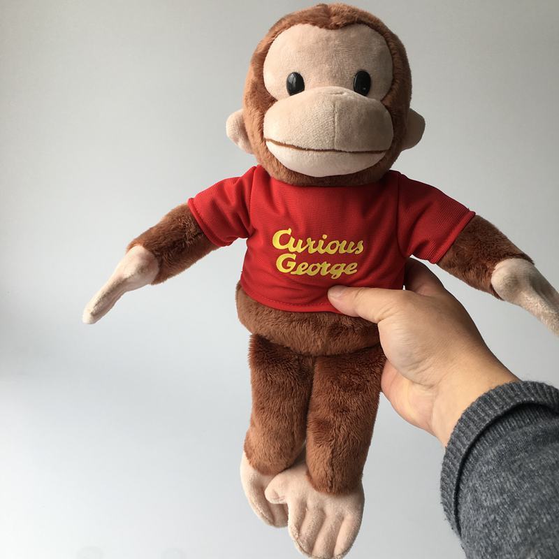 Plüschtier „Neugieriger George“ mit kurzem, weichem Flor für Kinder und Sammler