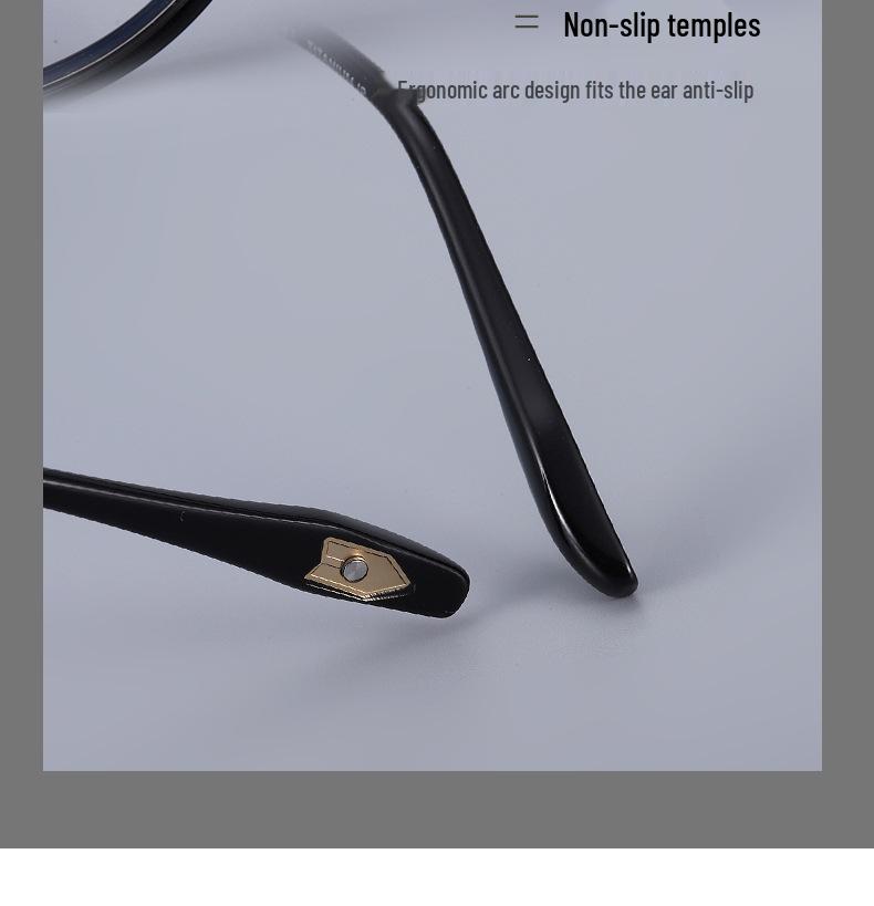 Ultra-Light Pure Titanium Retro Glasses Frame In Black, Square/Round Shape, Influencer Style