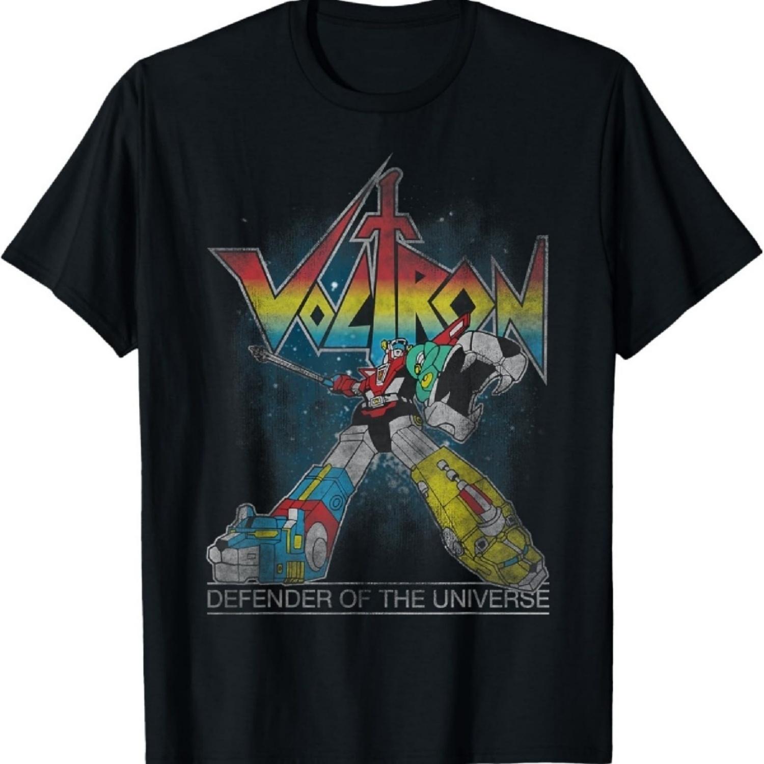 

Футболка з ретро-графікою Voltron Defender Rainbow XXXXXL чорний