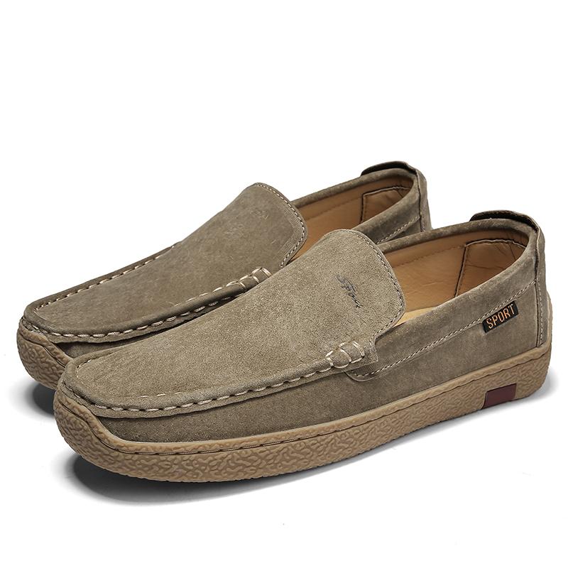 

Мужские лоферы, повседневная обувь без шнуровки, удобные мужские кроссовки, мода 2024 года 43 хаки