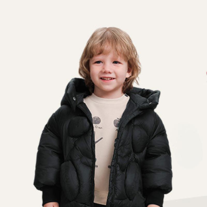 Cute Bear Down Jacket New Winter Children's Warm White Duck Down Jacket