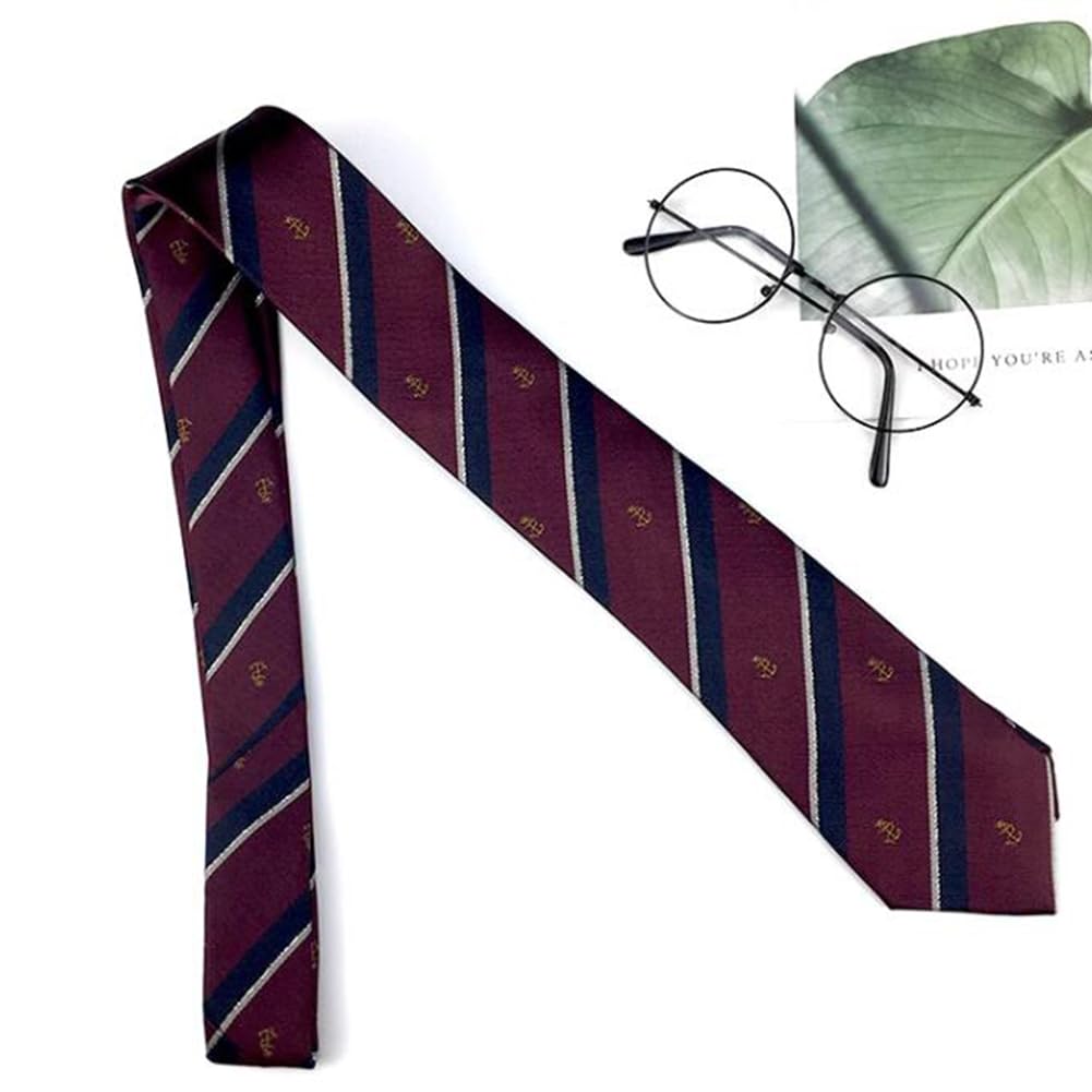 [FASELE] Necktie, Unisex, Men's, Women's, Girls', Boys', Stripe, Anchor Pattern, Student, High School Student, Campus Fashion, Stylish, Gift,