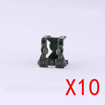 Building Blocks Soldier Figures Equipments Accessories Gifts Toys MOC USA Army Bulletproof Armored Vest Mini Bricks Toy DIY R28