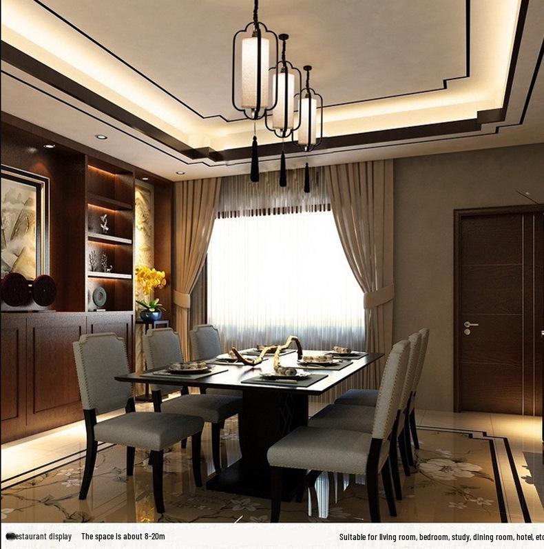 Chinese Zen Style Single Head Pendant Light for Restaurant, Bedroom, Tea Room, Corridor, and Dining Room