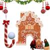 Gingerbread Golf Game Set | Mini Golf Toy with Candy Cane Club & Balls | Portable Mini Golfs Course Set, Bests Christmas Game, Funny Christmas Party G