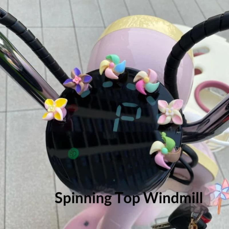 Funny Mini Colorful Spinning Windmills Random Color Lightweight Wind Toys for Family Outdoor Gathering Yard Garden Decor