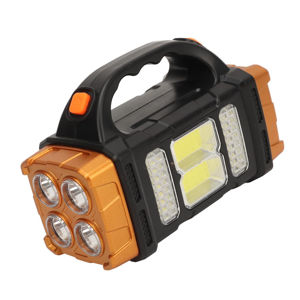 Portable Searchlight Outdoor Handheld Multi Function Solar Charging USB Flashlight for Camping