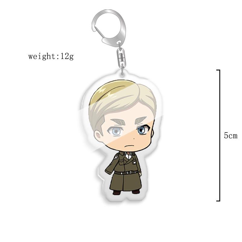 Attack on Titan Survey Corps Captain Emblem Eren Pendant Keychain Custom