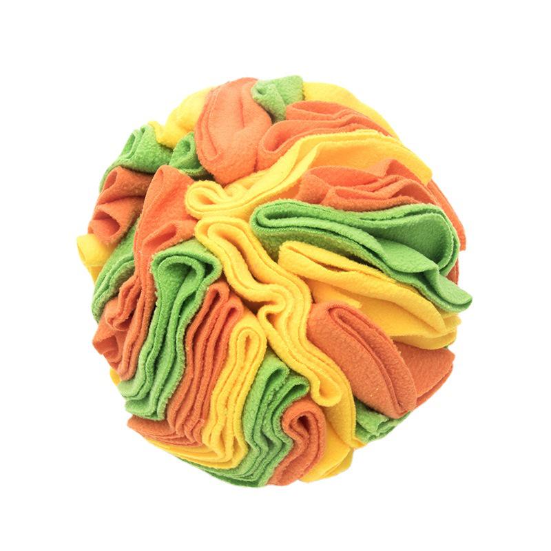 "Upgraded Dog Snuffle Ball - Interactive Pet Sniffing Toy for Snacks"