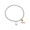 Korean Fashion S925 Silver Beaded Balloon Dog Bracelet for Women - Versatile Temperament Jewelry