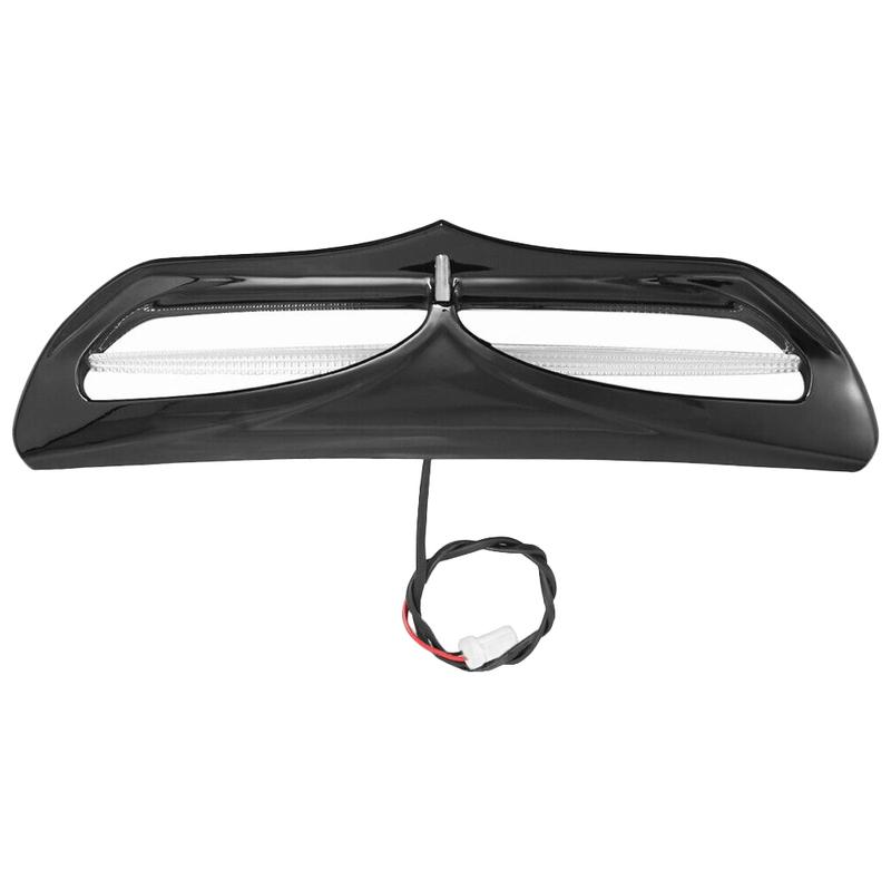 Motorcycle Batwing Fairing Vent Trim with LED Light For 2014- Harley Electra Glide Street Glide Tri Glide