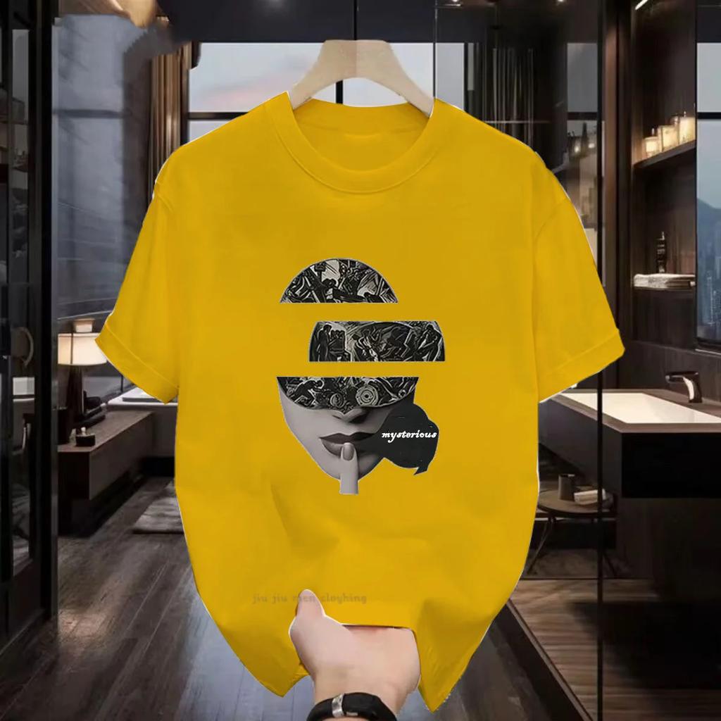 Mysterious Men Women T-Shirt 2024 Summer Short Sleeve Anime Graphics Tshirts Top unisex Loose Fashion Clothes Oversized Tees