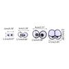 Large Mixed Packaging Cartoon Eyes Black Eyes White Base Plastic Children's Crafts Model Dolls Toys Ornaments AdornmentL