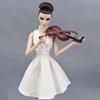 Miniature Musical Instruments 1/6 Doll Accessories for Barbie Doll DIY Violin for BJD Doll Kids Toy Home Decoration Girl Gift