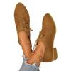 Mid Heel Square Heel Loafers Leopard Lace-up 2025 Hot Sale Ladies Shoes Spring/autumn Shallow Fashion Casual Women's Shoes