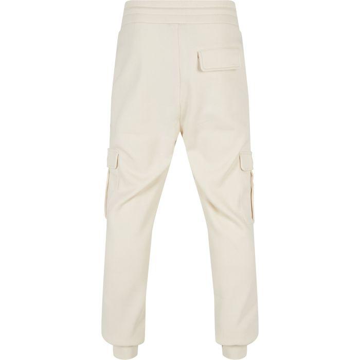 Pantalon Cargo - Urban Classics - Beige - Molleton Brossé - Taille Élastique - Poches Plaquées