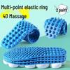 Men's Acupressure Massage Insoles: Relief for Foot Pain with Pebble Sole and Yongquan Point Stimulation.