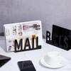 Set of 2 Desktop Acrylic Mail Sorter Desk Letter Organizer Practical Document Organization Rack Envelopes Holder