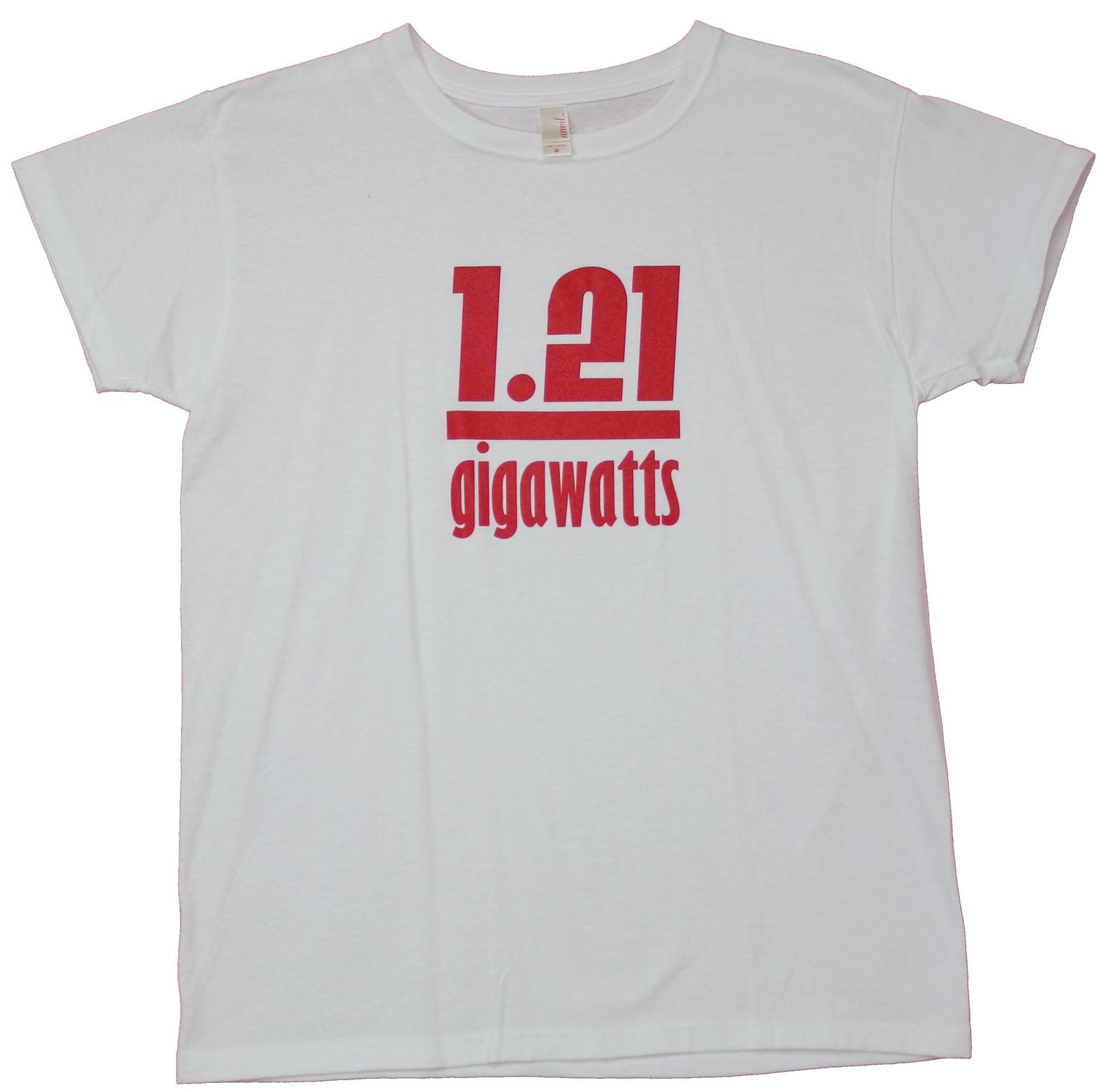 1.21 Gigawatts Girls Juniors T-Shirt - Word Image L