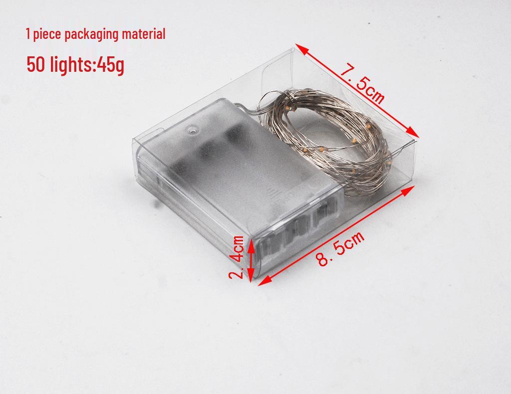 LED Battery Box Christmas Copper Wire String Lights - 3AA Powered Holiday Decoration Gifts