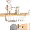 Under-table Hanging Storage Rack for Dorms and Desks