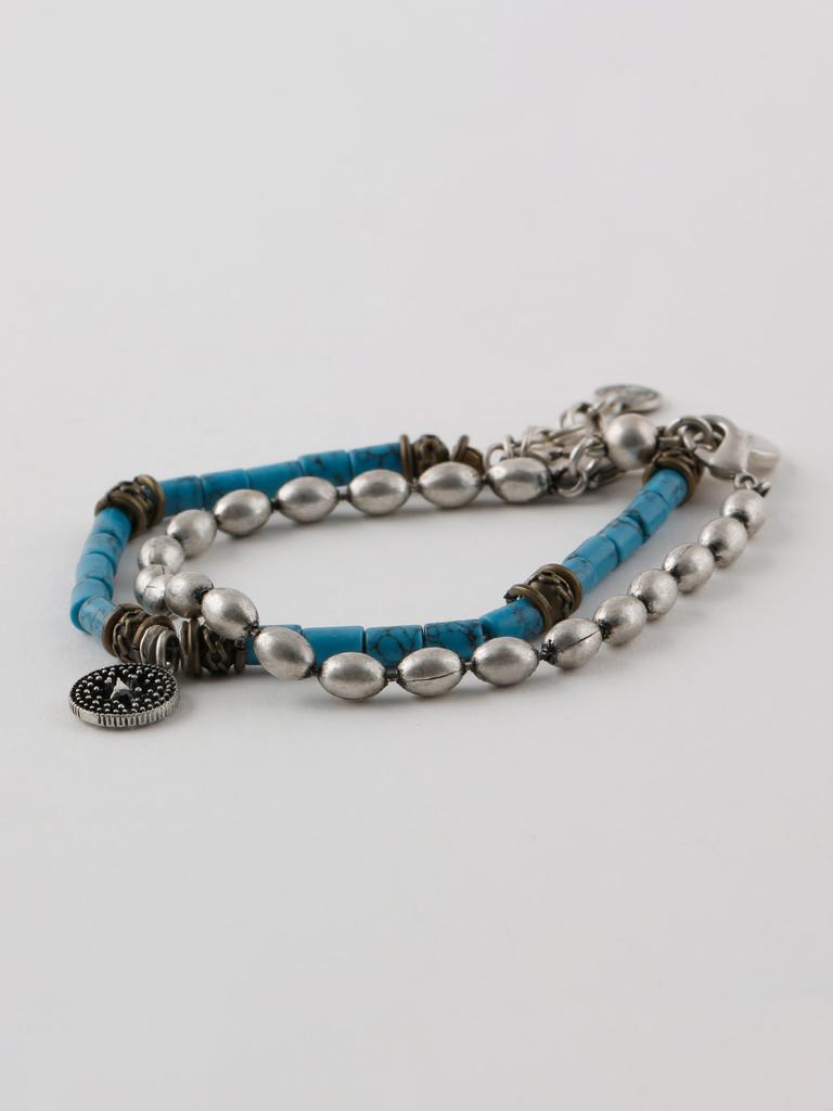 Shoveoff Svb-218 Turquoise Double Chain Bracelet