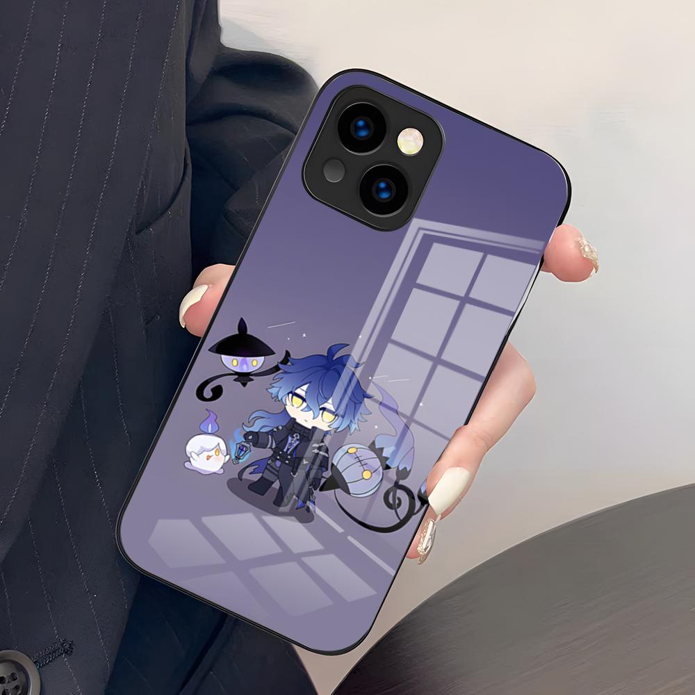 Game Genshin Impact Flins Phone Case For IPhone 17 Pro Max 15 Pro 16 14 Plus 12 13 Mini 11 Pro Shockproof Glass Cover
