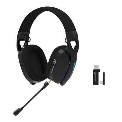 ATTACK SHARK L90 Gaming with Sound Wireless Wired 20ms 20H Continuous Detachable 40mm RGB Lightweight Compatible with and Smartphones Approval Black