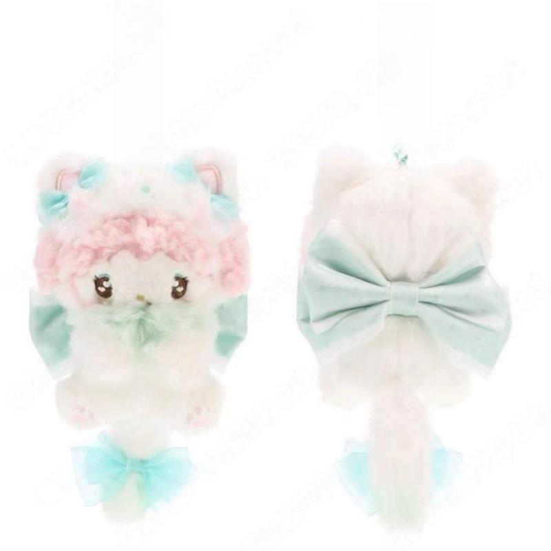 sweet bow my sweet piano kuromi long tail plush toy keychain cinnamoroll Melody soft stuffed Decor pendant