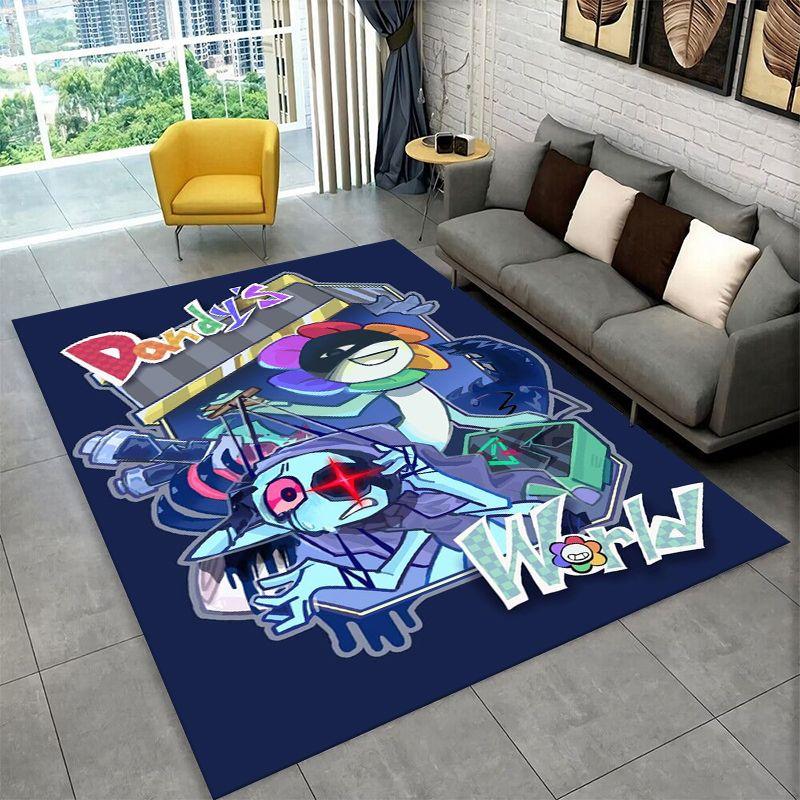 Tappeto Antiscivolo Dandy World Cartoon per Soggiorno, Camera da Letto, Sala Giochi, Tappeto Morbido Pavimento Tappeto Arredo Casa Stanza Bambini