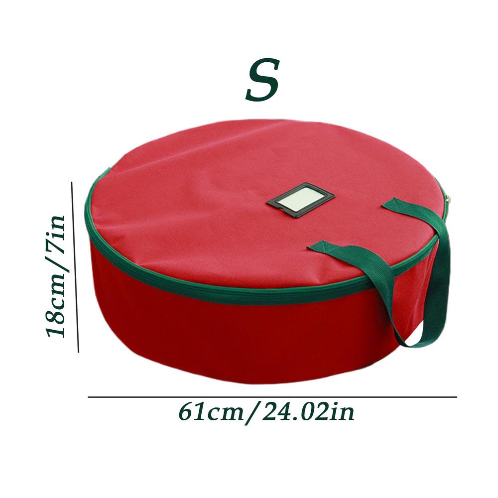 Wreath Box Stackable 600D Oxford Organizers 600D Oxford Wreath Boxes For Storage For Christmas Clothes Ornament Packing Holiday