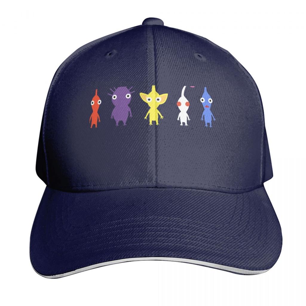 cute pikmin pattern Classic Baseball Cap New In The Hat Sunhat Custom Cap Anime Unisex Hats Womens