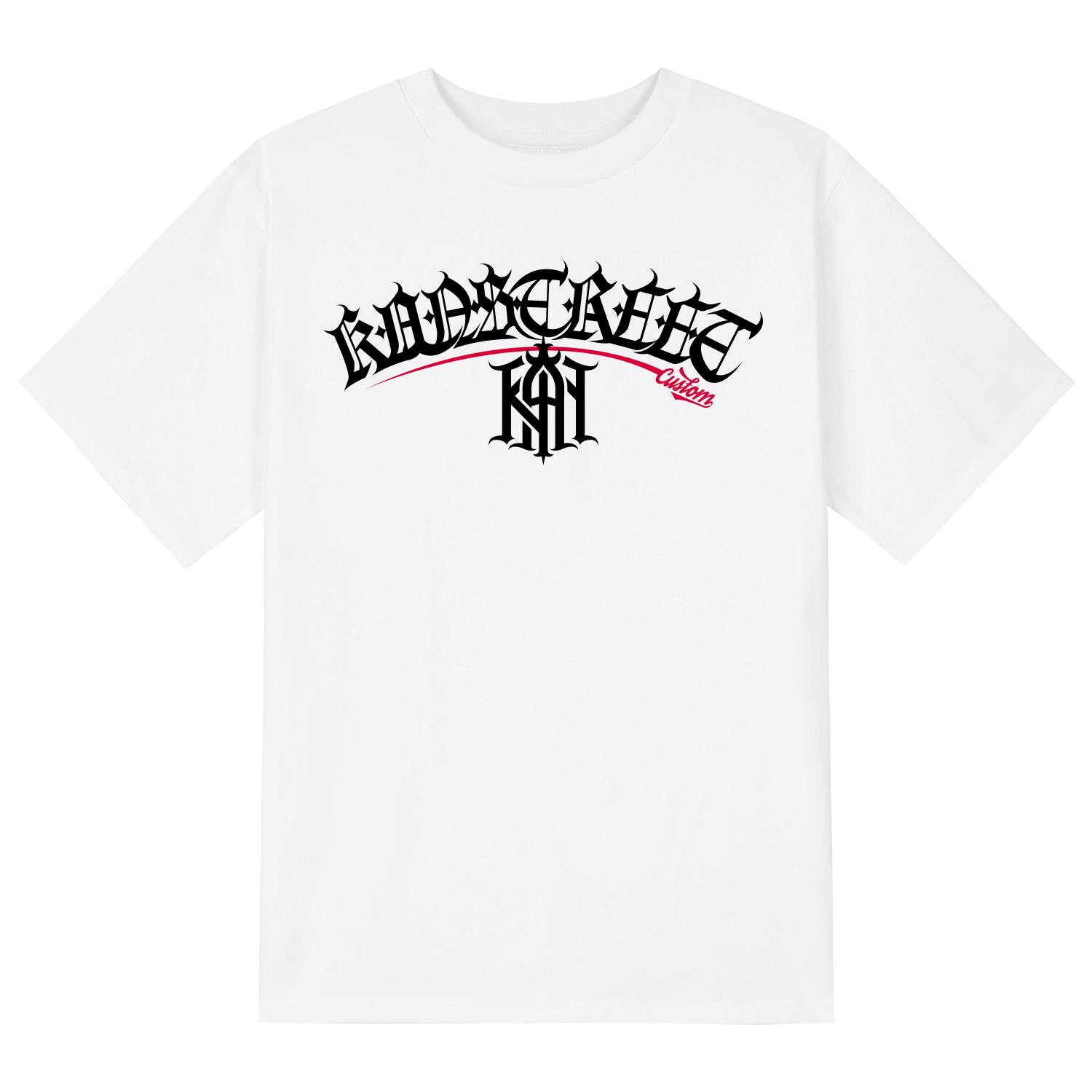 Khan 6312 Ktw0159 Lettering Khan Symbol Short Sleeve T-Shirt - White White/M
