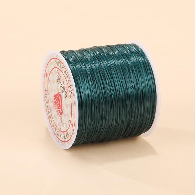 1Roll Beading Thread Accessories Flat Elastic Thread Elasticity Spandex DIY 0.8mm Elastic Cord Hand Knitting