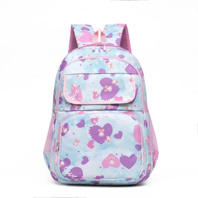 High-Aesthetic Stain-Resistant Nylon Printed Double-Shoulder Backpack for Primary School Students (Grades 3-6) - Large Capacity