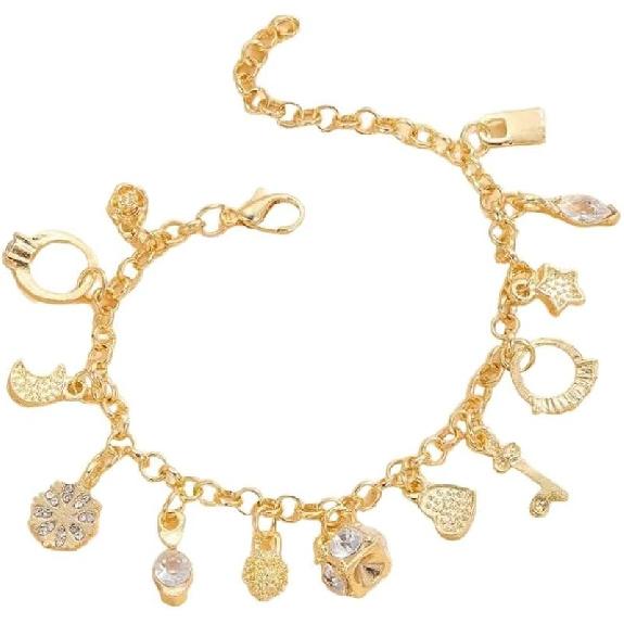 16k Chunky Gold Bracelets for Women Trendy Womens Gold Bracelet Stack Layered Chunky Chain Bracelets Waterproof Link Cuff Herringbone Bracelet