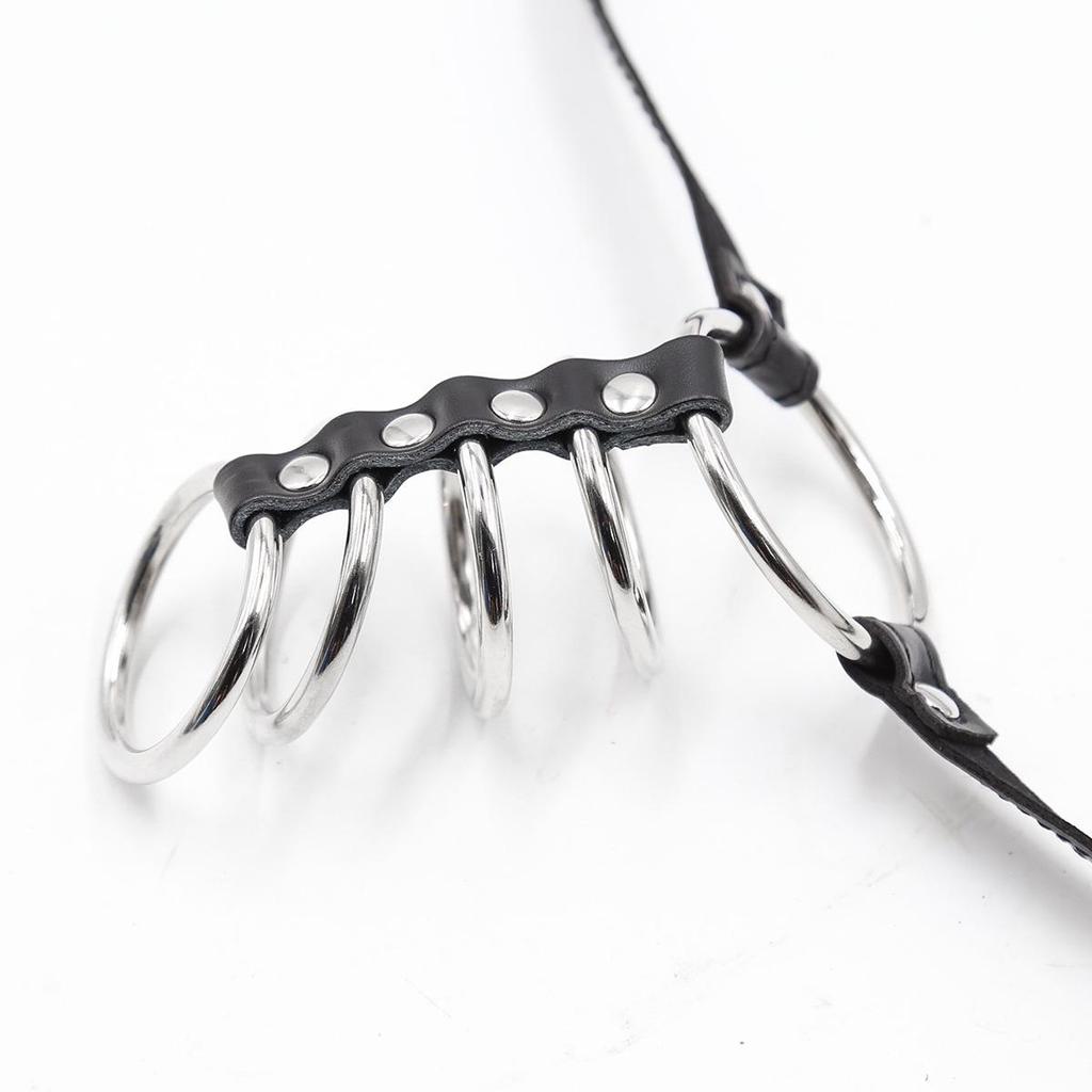 Männer Leder Keuschheits Penisring mit Spermiziden Eigenschaften - SM Alternative Erotisches Produkt