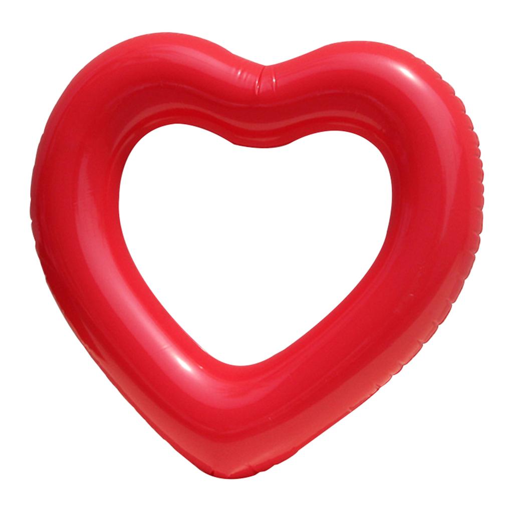 Heart Shape Inflatable Pool Float Swimming Rings Pool Tube Toy Beach Swimming Pool Float Parties Supplies for Kids