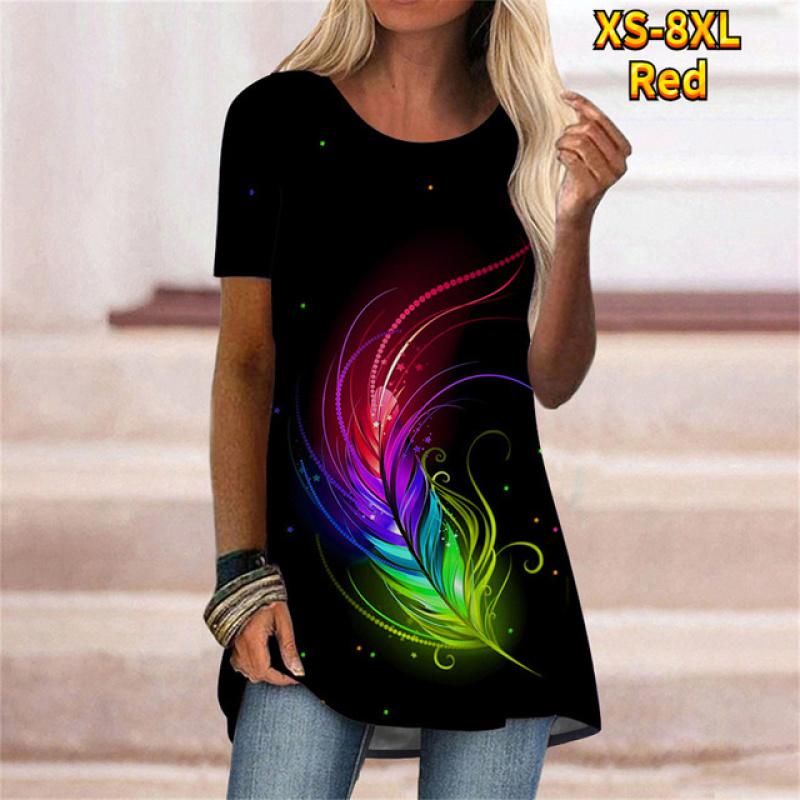 Fashion Cartoon Portrait 3D Print Women T-shirt With O Neck White Short Sleeve Women Clothes Leisure Summer Tops Pullover